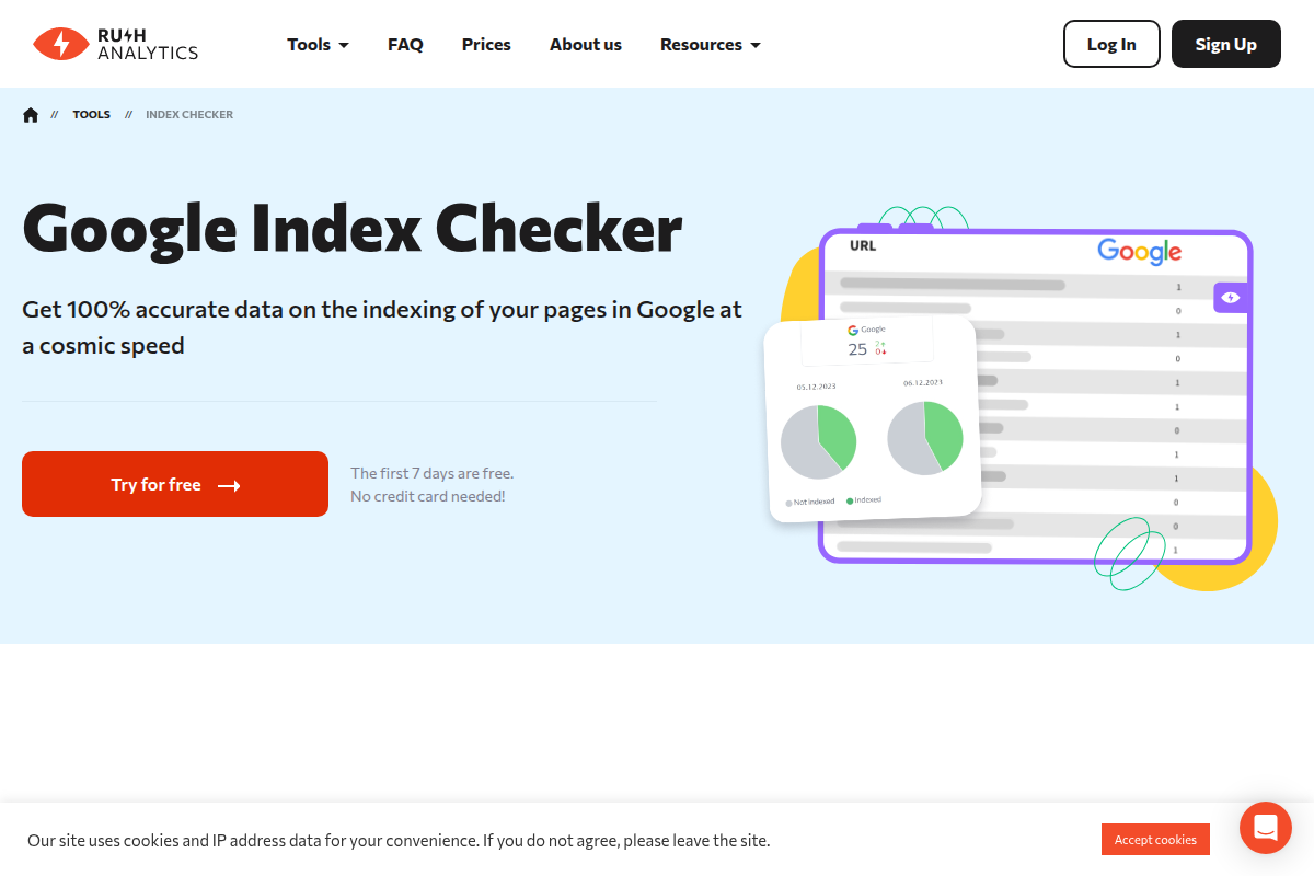 4. Rush-Analytics Yandex Index Checker