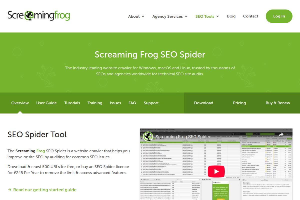 Screaming Frog SEO Spider